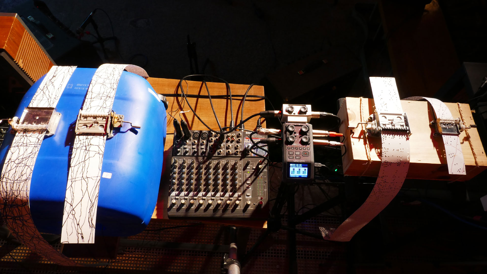 2025-07-01 Spieluhren-Quartett mit Tonband, Vocoder und Fieldrecording (soundcheck 3)